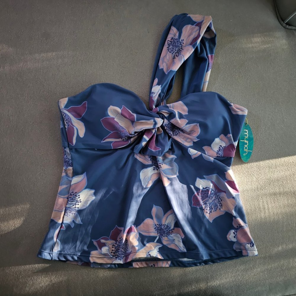 One Shoulder Tankini Top